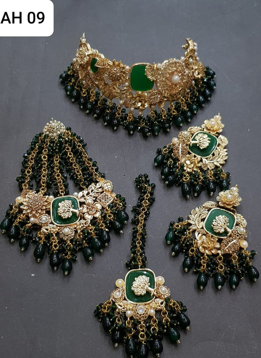 Royal Kundan Pearl Choker Jewelry Set