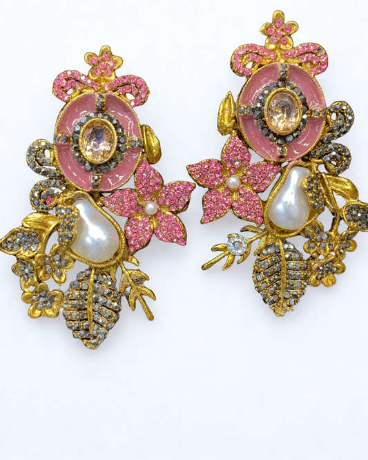 Royal Enchanted Garden Statement Earrings