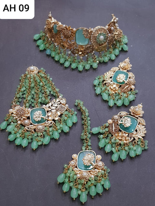 Royal Kundan Pearl Choker Jewelry Set