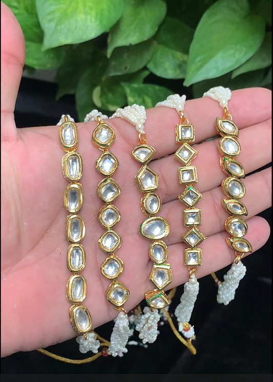 Handmade Kundan Stone choker & Earrings Set | Traditional Indian Jewelry