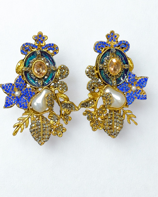 Royal Enchanted Garden Statement Earrings